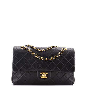 Chanel Medium Vintage Classic Double Flap Bag Quilted Lambskin